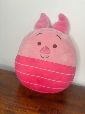 Squishmallows Pink Two-Tone Piglet Plush Pillow